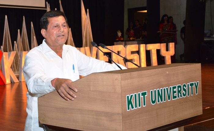 Dr. A. Samanta, Founder, KIIT & KISS speaking on the occasion