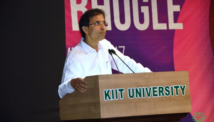 Harsha Bhogle,Cricket Commentator addresses at KIIT Fest