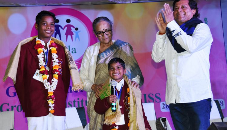 Mamata Dalai With prof. Achyuta Samanta at KIIT