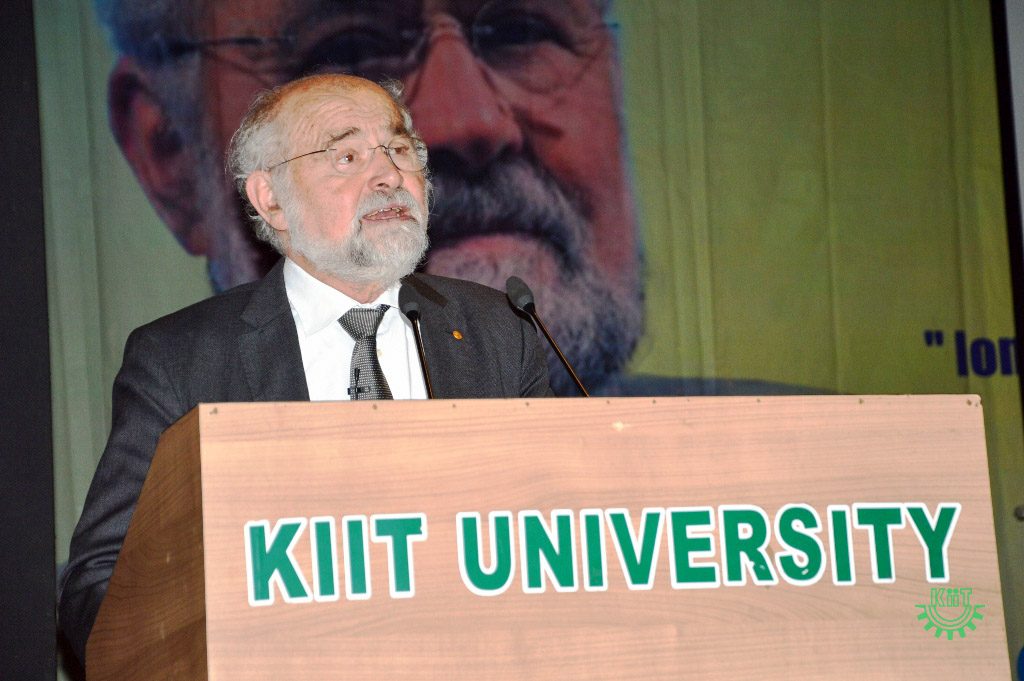 Nobel Laureate Prof. Erwin Neher Delivered Talk at KIIT