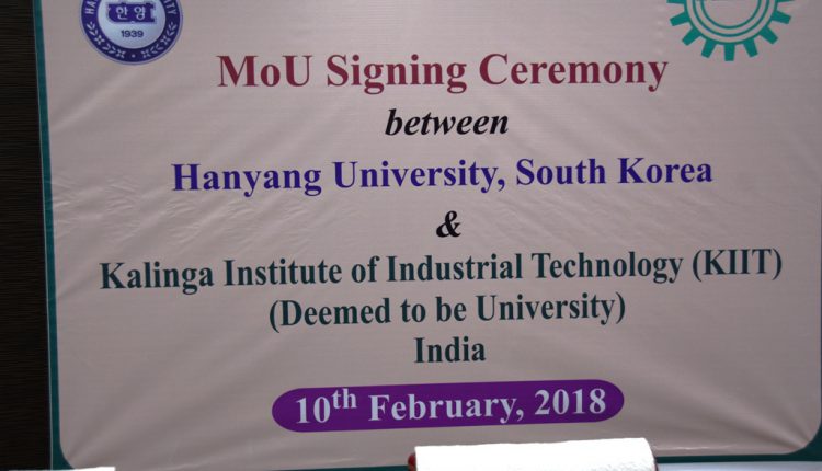 MoU with Hanyang University, South Korea