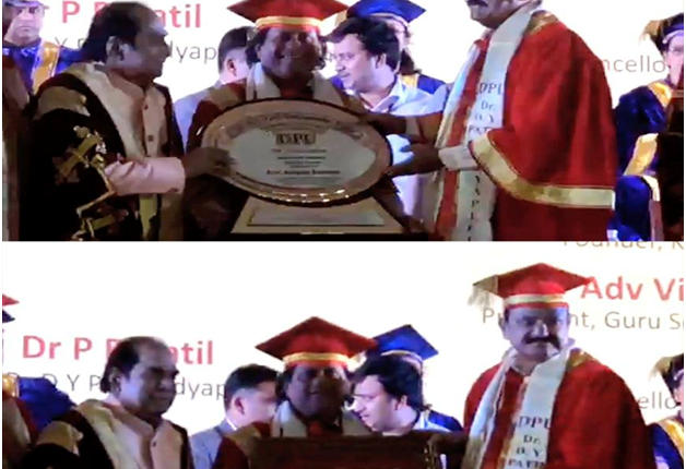 Honorary Doctorate from Dr. D.Y. Patil Vidyapeeth, Pune