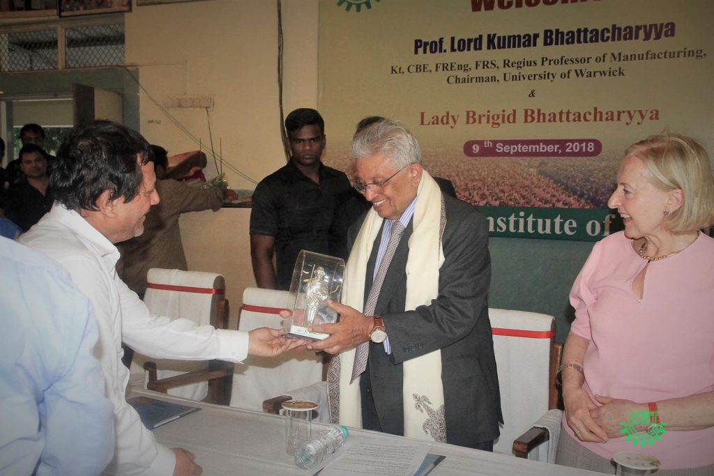 Lord Kumar Bhattacharyya visits KISS & KIIT