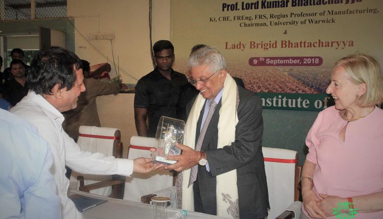 Lord Kumar Bhattacharyya visits KISS & KIIT
