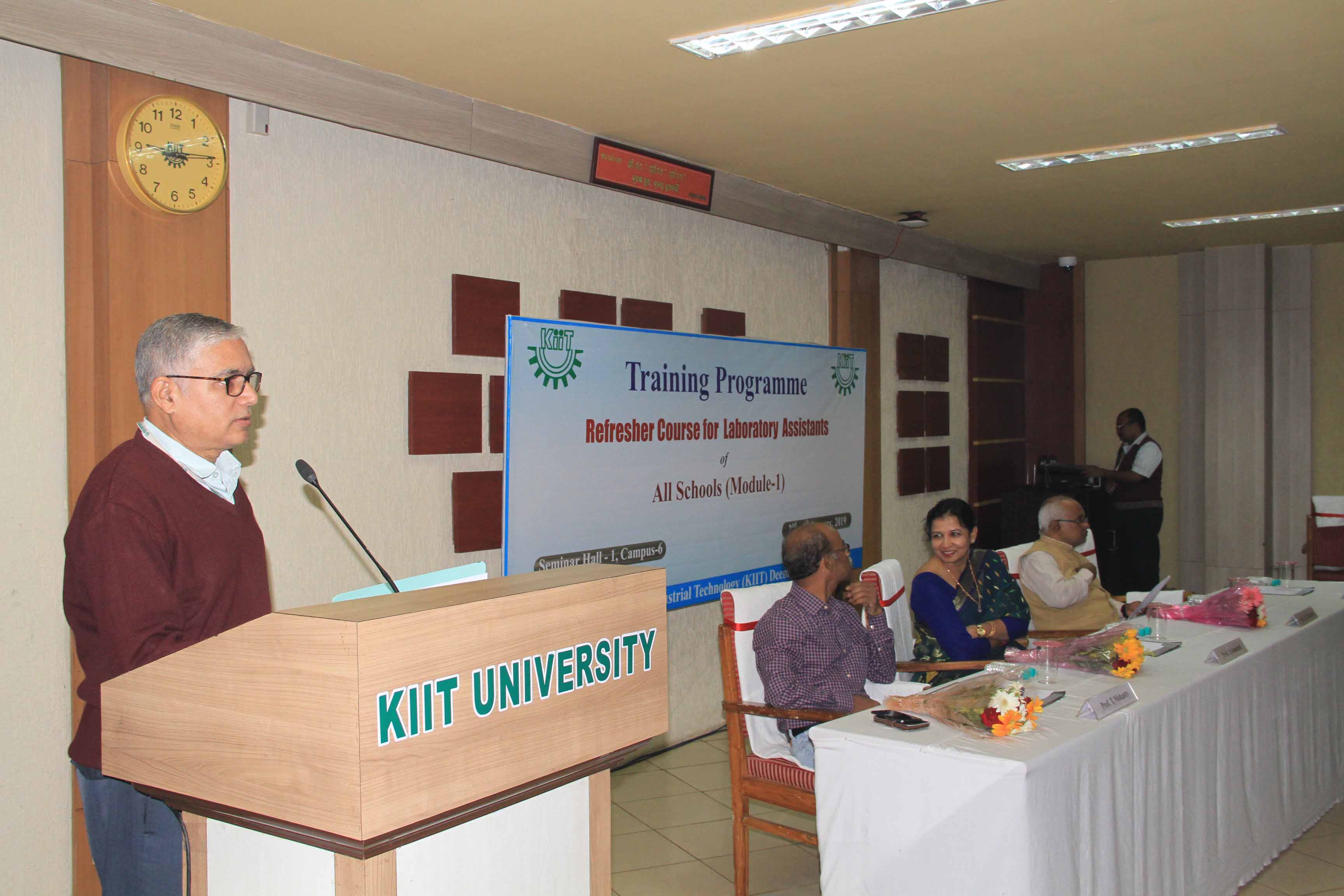 KIIT Refresher Course for Laboratory Assistants