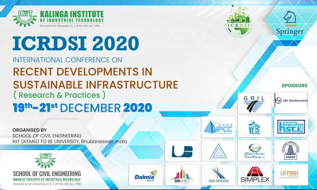 International Conference on “Recent Developments in Sustainable Infrastructure”