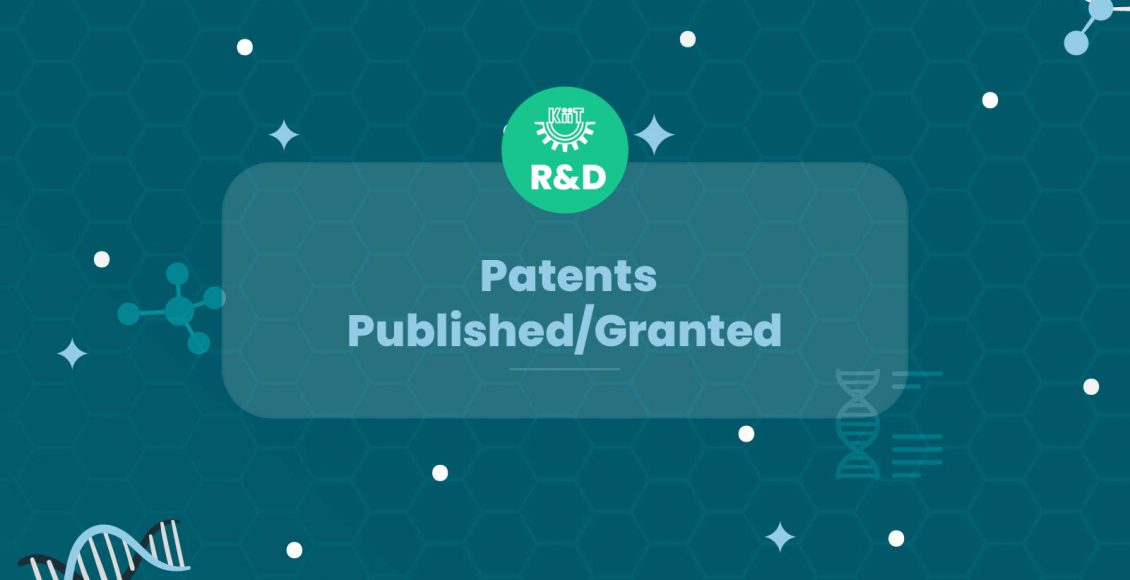 KIIT R&D Research and Development-Patents Published Granted