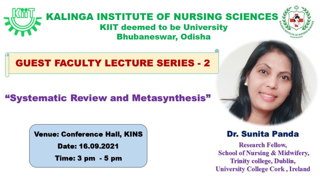 KINS Guest Faculty Lecture Series