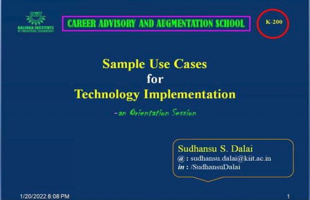 Career Advisory & Augmentation School Organizes Session on Industry 4.0 Technologies & Applications