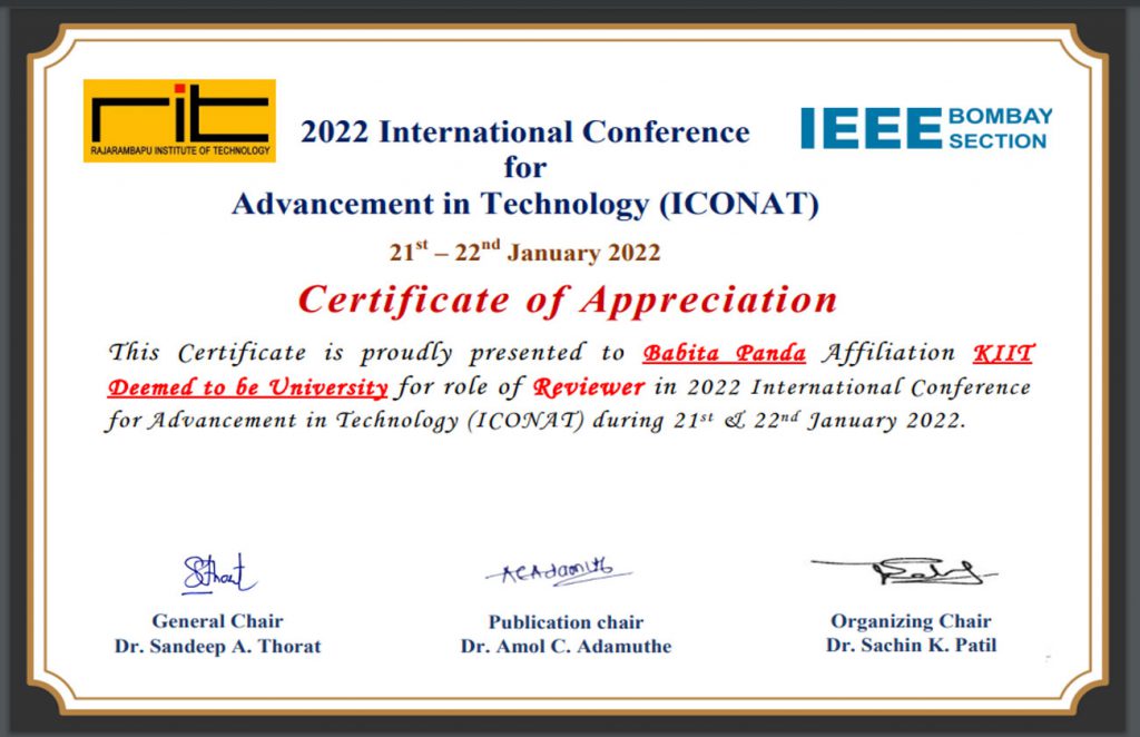 KIIT School of Electrical Engineering Faculty Chairs Technical Session at International Conference