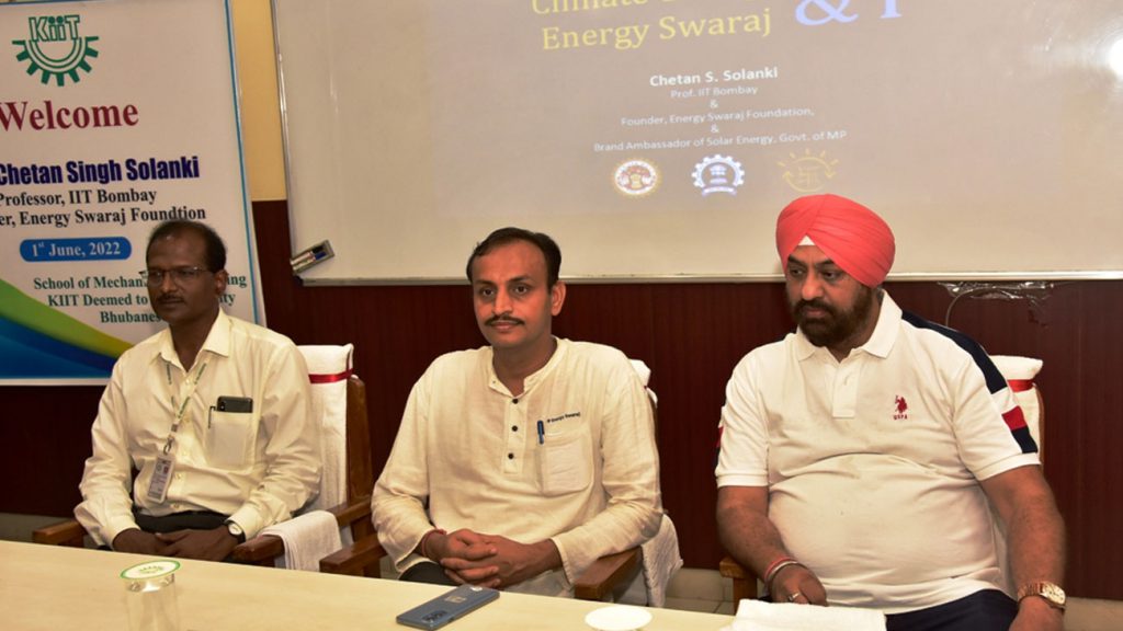 KIIT School of Mechanical Engineering Organizes Seminar Talk on “Energy, Climate Change & I”