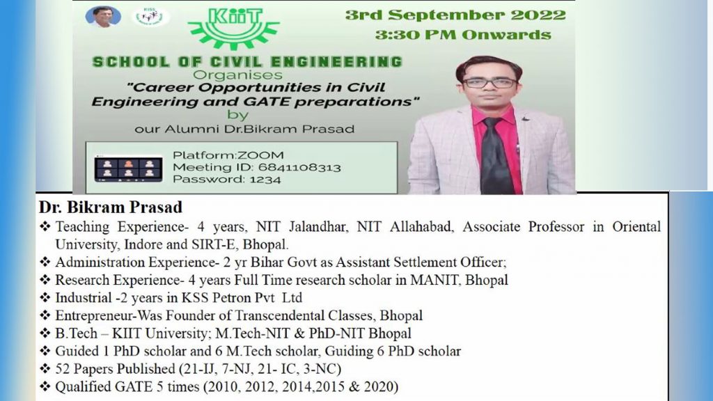 Alumni Talk at KIIT School of Civil Engineering