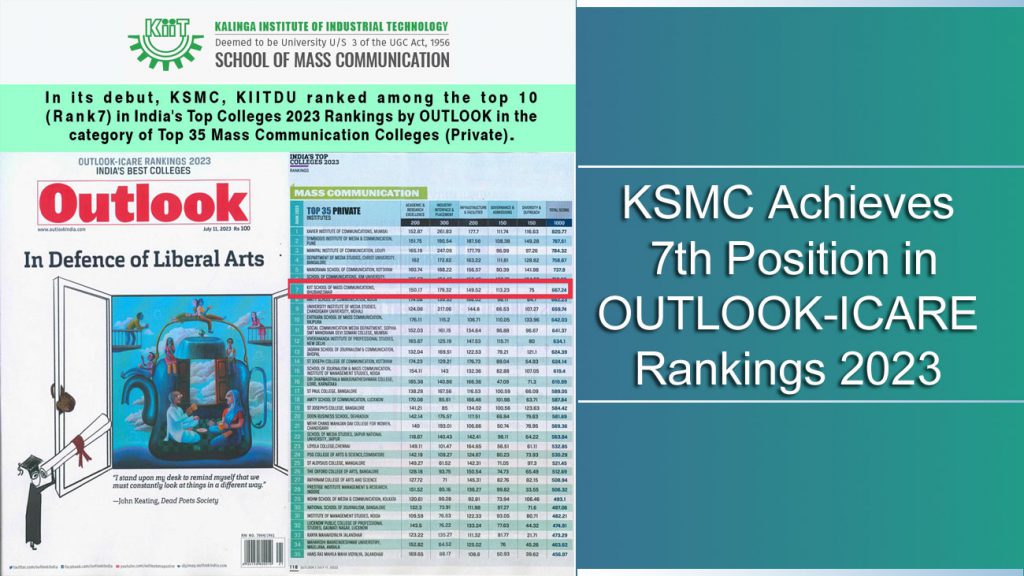 KSMC Achieves 7th Position in OUTLOOK-ICARE Rankings 2023