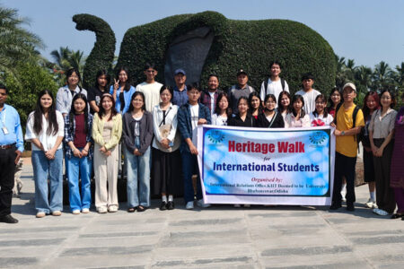 IRO, KIIT Organizes Heritage Walk for International Students