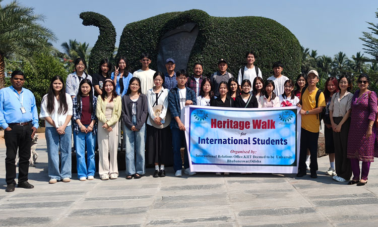 IRO, KIIT Organizes Heritage Walk for International Students