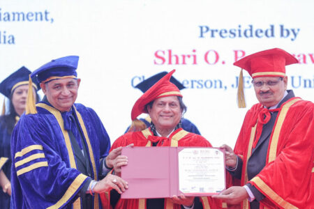Achyuta Samanta Conferred 70th Honorary Doctorate by JECRC University
