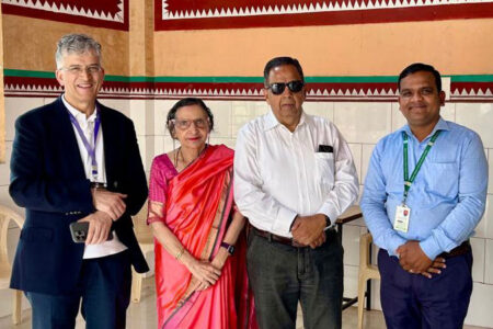Harvard Medical School Professor visits  KIIT