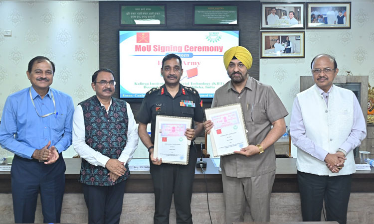 KIIT-DU Signs MoU with Indian Army to Support Education of Serving and Retired Army personnel and their wards