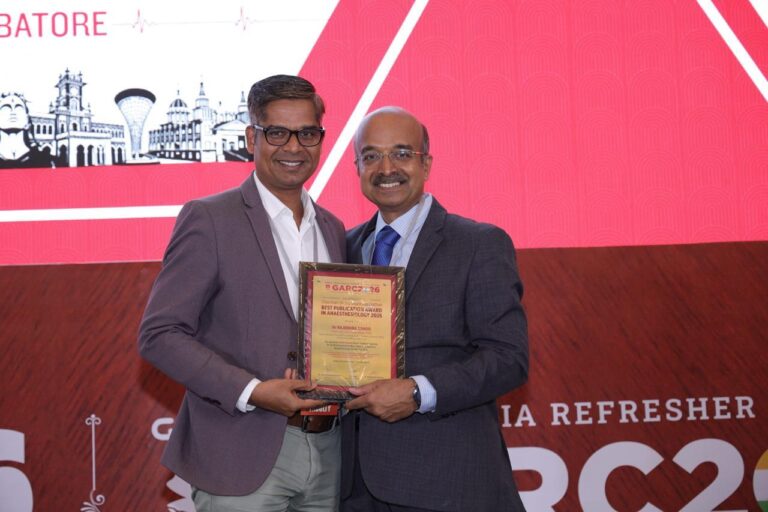KIMS Pain Medicine Consultant Bags Award in ‘Best Publication Category” at National Conference