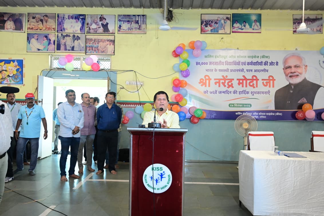 KIIT-KISS Celebrates PM Modi’s 76th Birthday with Enthusiasm
