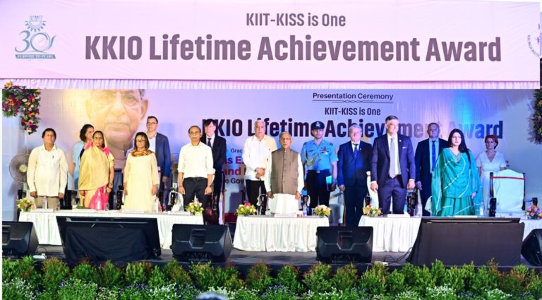 Eminent Personalities Visit KIIT and KISS Seven Distinguished Personalities Conferred with KKIO Lifetime Achievement Award