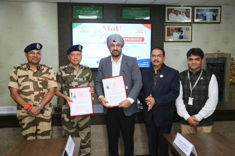 KIIT-DU and CISF Sign MoU to Strengthen Cyber security Capacity Building