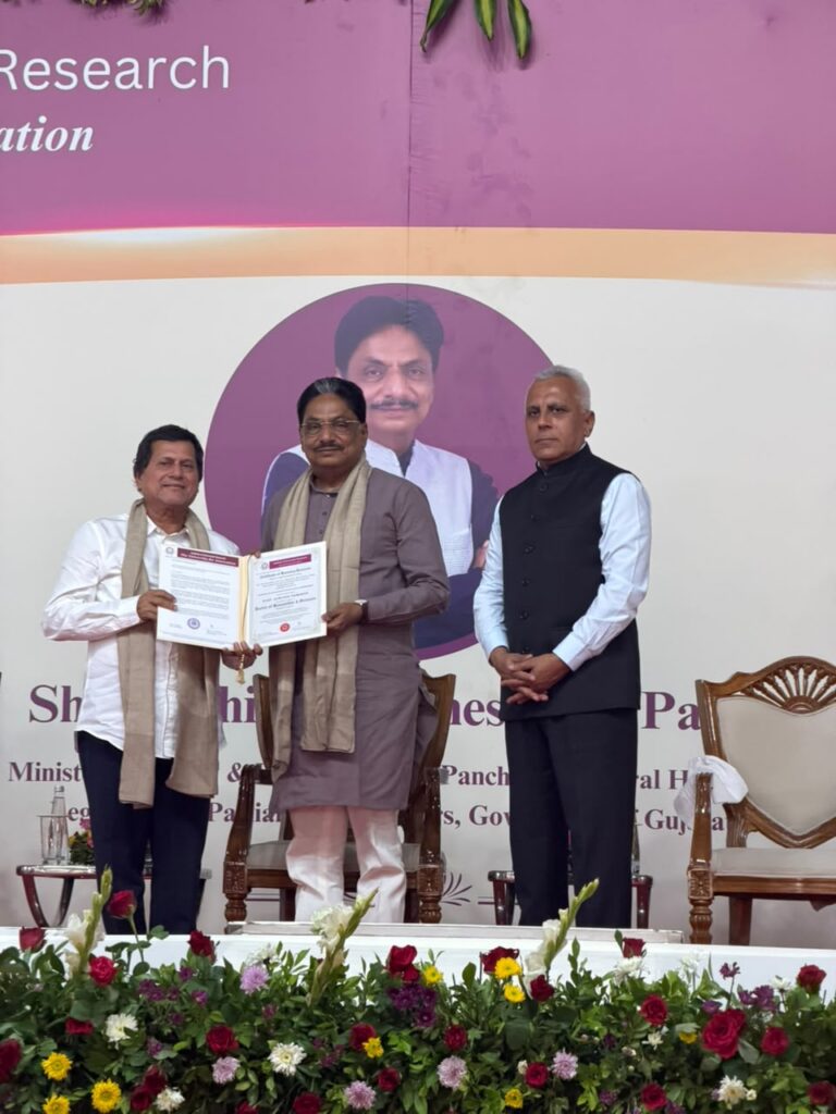 Achyuta Samanta Conferred 76th Honorary Doctorate by IAR University, Gandhinagar, Gujarat